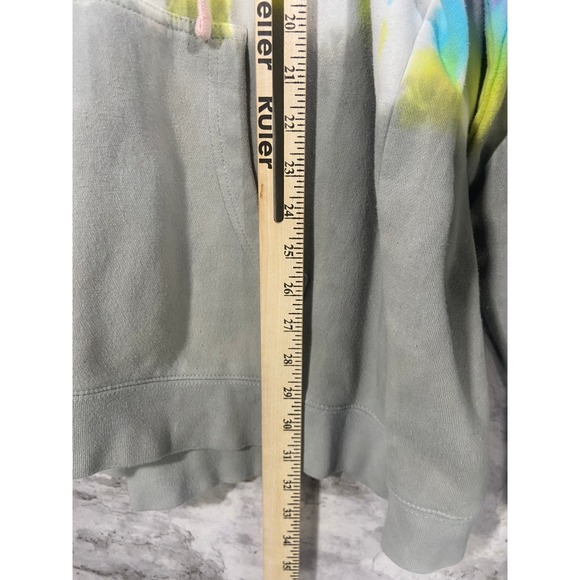Ivory Ella Tie Dye Elephant Hoodie Pink Gray Blue Yellow Green Size 2XL Casual - Picture 9 of 12